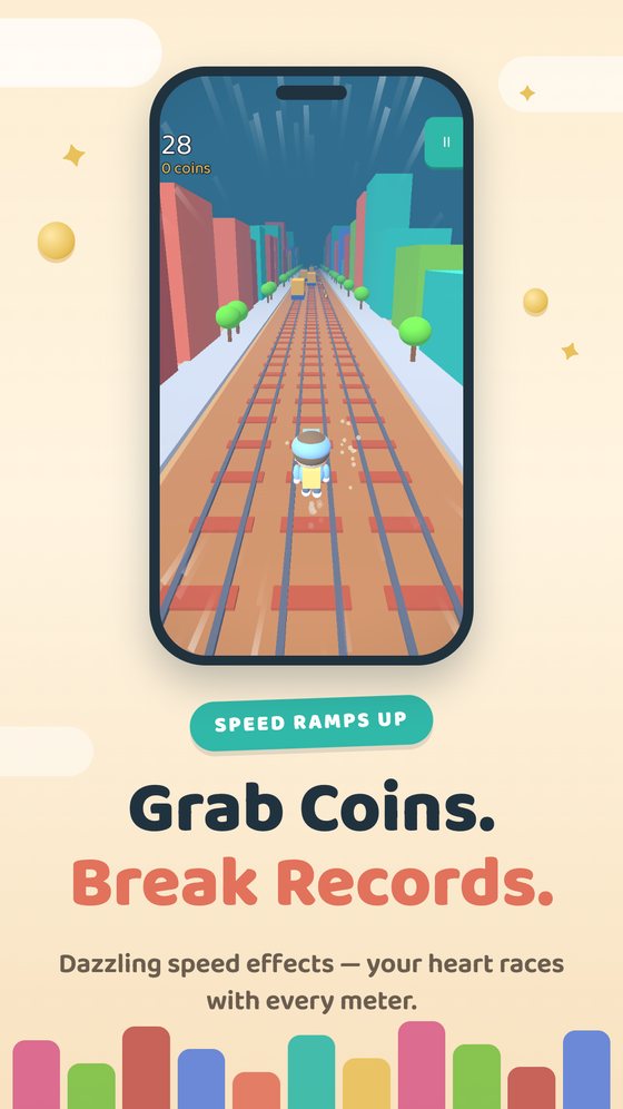 Grab coins, break records — speed keeps rising